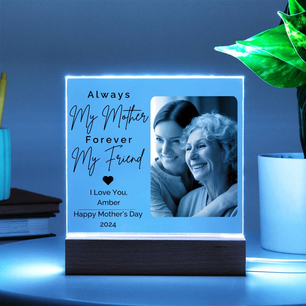 Mother's Day Plaque • Personalized Gifts For Mom • Happy Mothers Day • Custom Unique Gift • Family Portrait