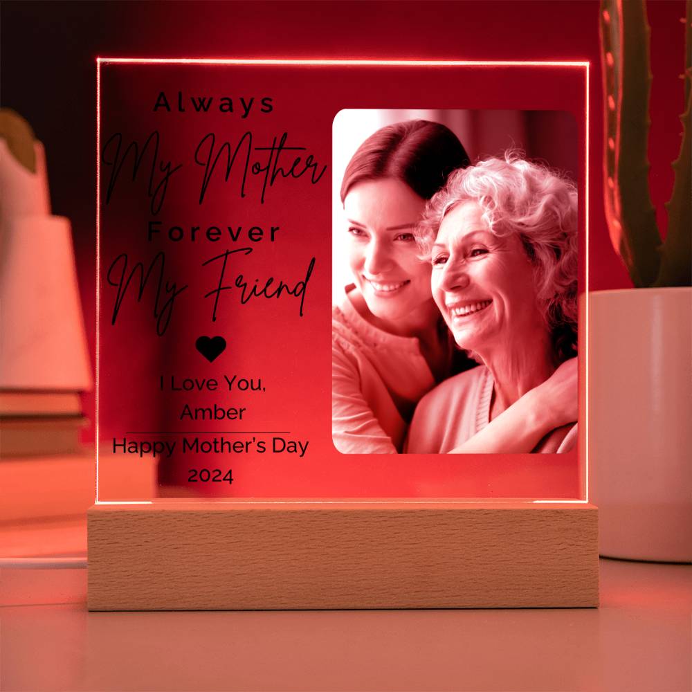 Mother's Day Plaque • Personalized Gifts For Mom • Happy Mothers Day • Custom Unique Gift • Family Portrait