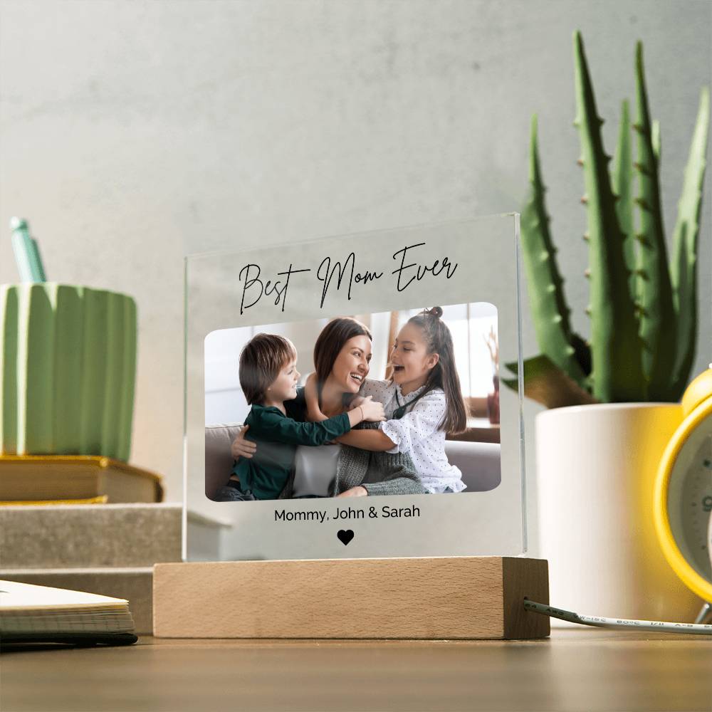 Mother's Day Plaque • Personalized Gifts For Mom • Happy Mothers Day • Custom Unique Gift • Family Portrait