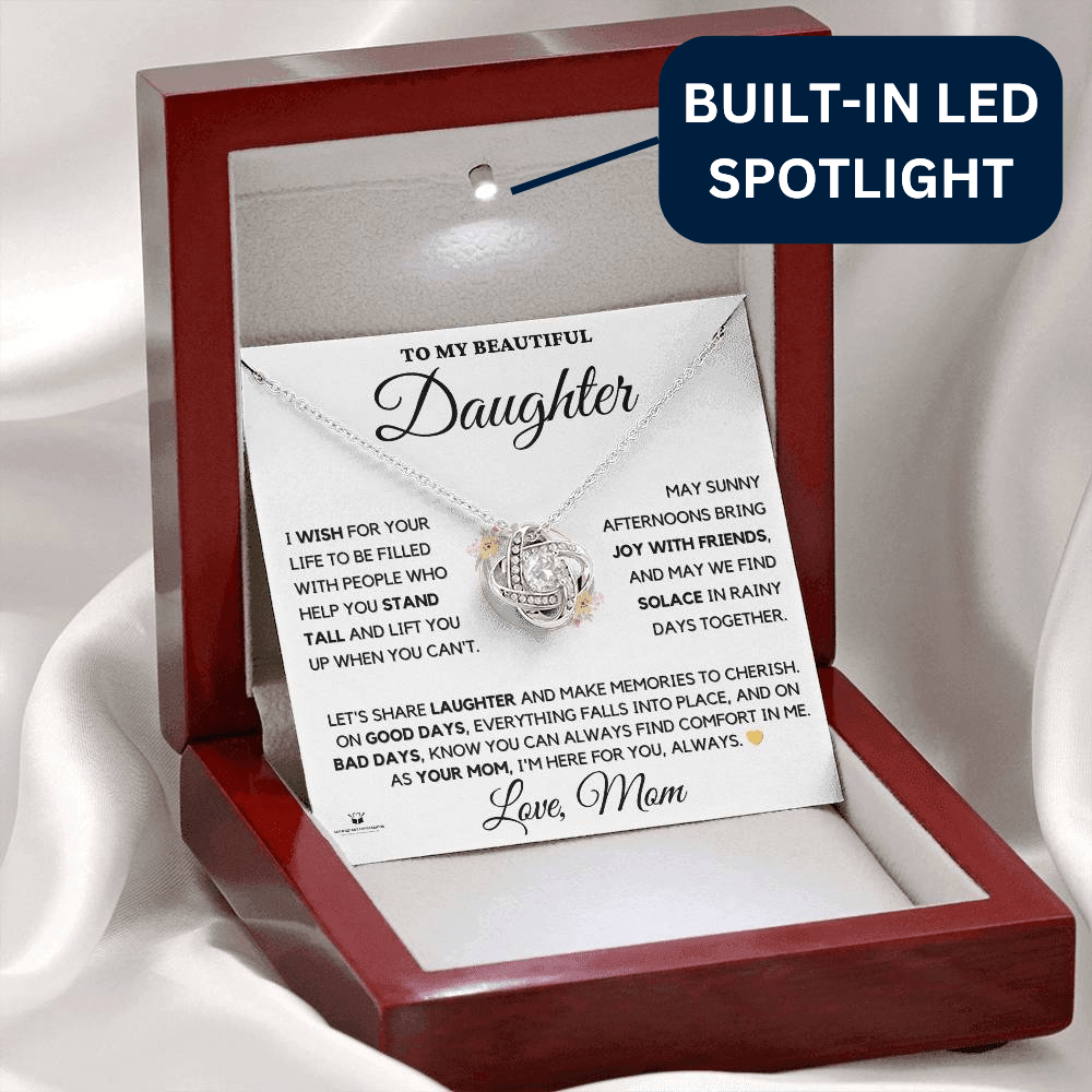 To My Beautiful Daughter - Wishes from a Mother's Heart - LN Necklace