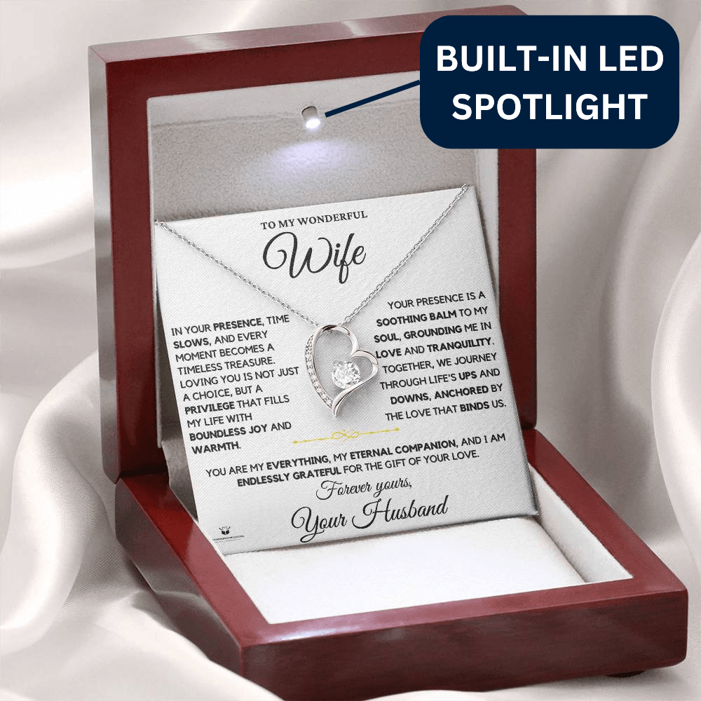 To My Wonderful Wife - Forever Yours: A Love Letter to My Eternal Companion - FL Necklace
