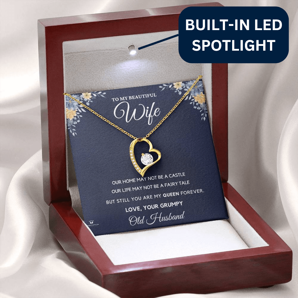To My Beautiful Wife - You Are My Queen Forever - FL Necklace