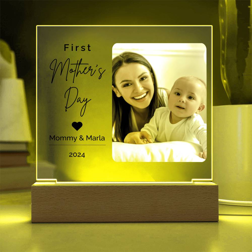 Mother's Day Plaque • Personalized Gifts For Mom • Happy Mothers Day • Custom Unique Gift • Family Portrait