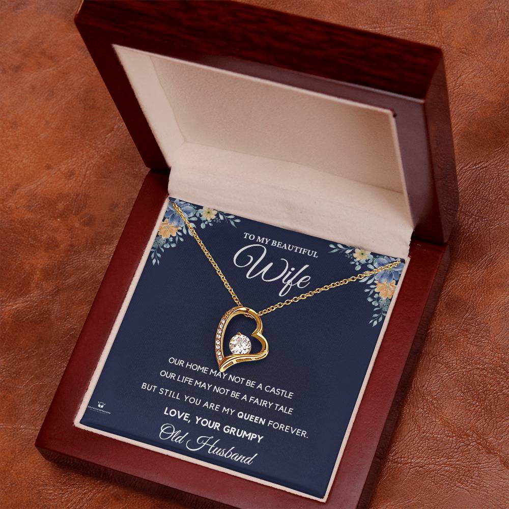 To My Beautiful Wife - You Are My Queen Forever - FL Necklace