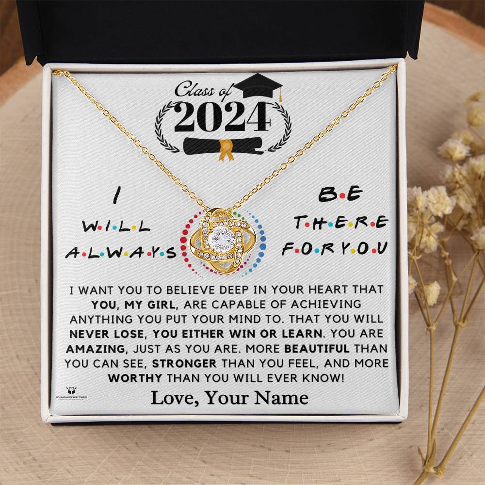 Empowering the Class of 2024: A Message of Belief and Love for Her - Love Knot Necklace