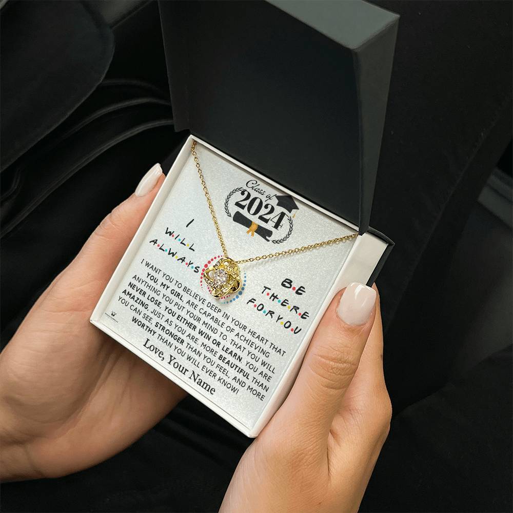 Empowering the Class of 2024: A Message of Belief and Love for Her - Love Knot Necklace
