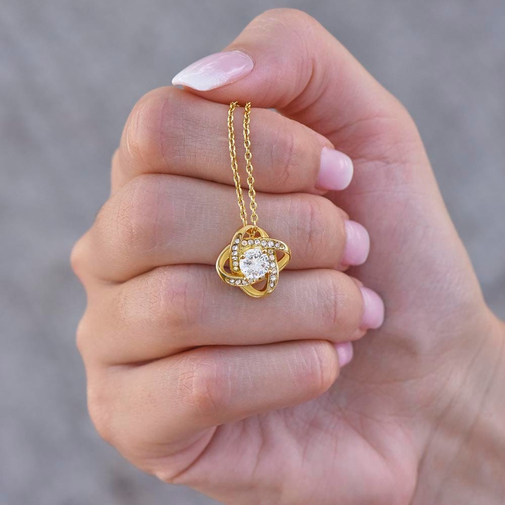 To My Best Friend - Forever Grateful for You - Love Knot Necklace