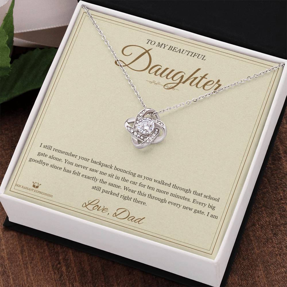The School Gate - Love Knot Necklace for Daughter