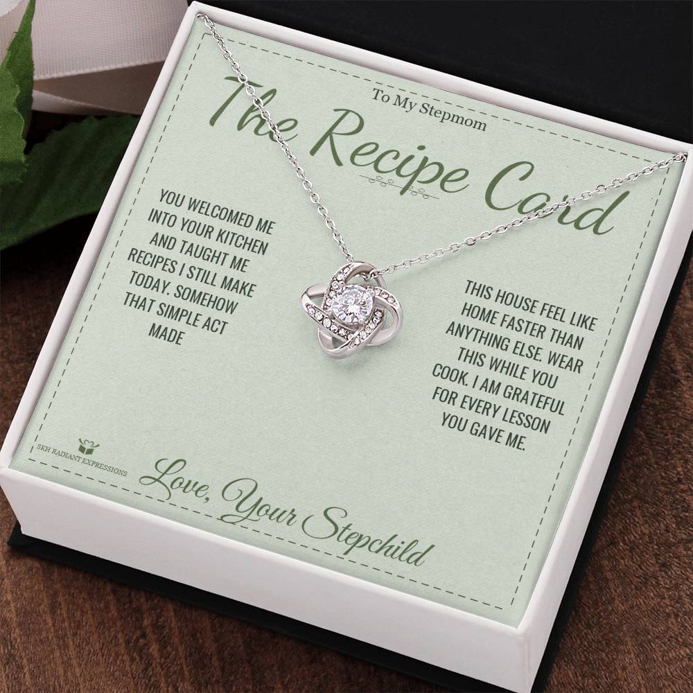 The Recipe Card - Love Knot Necklace for Stepmom