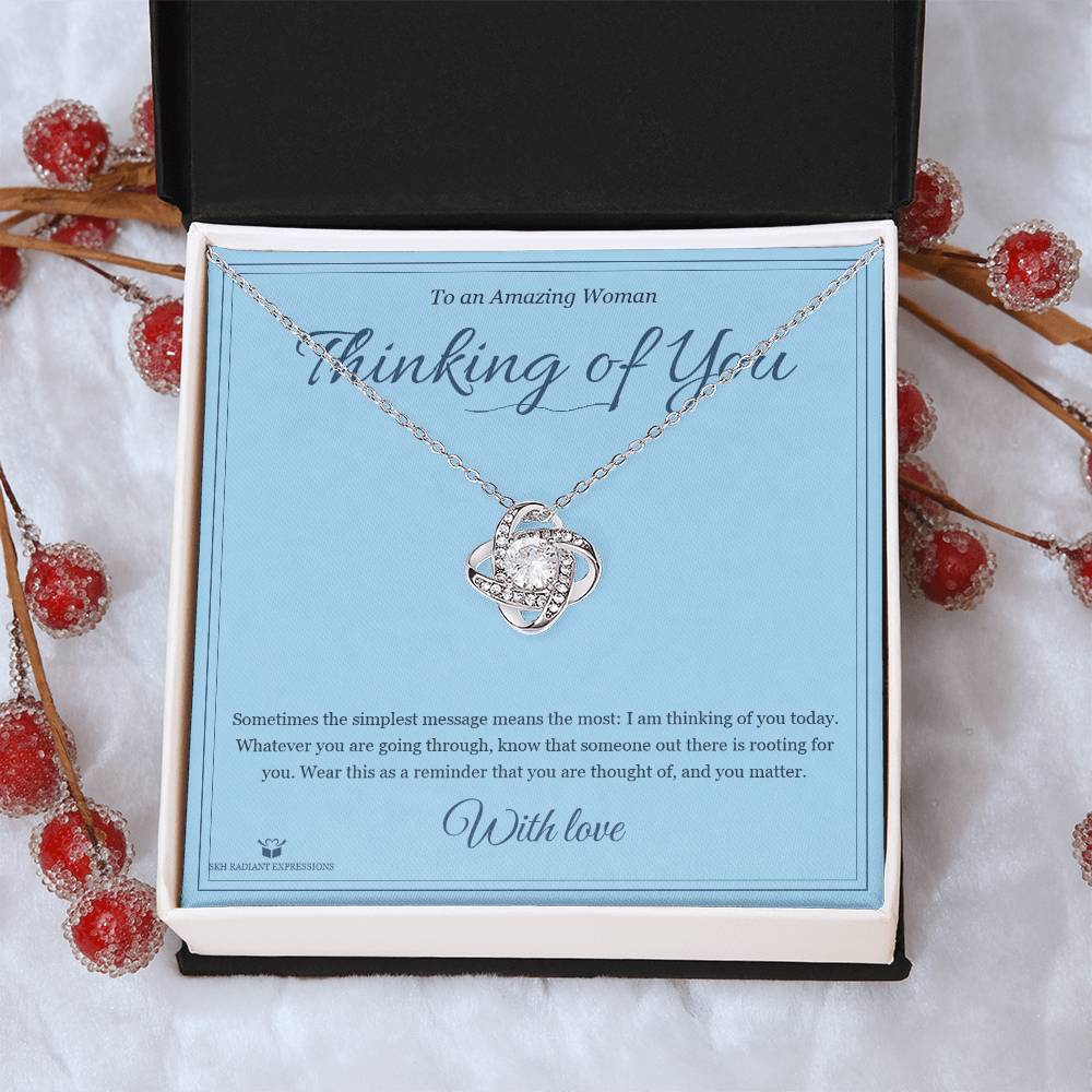 Thinking of You - Love Knot Necklace for Her