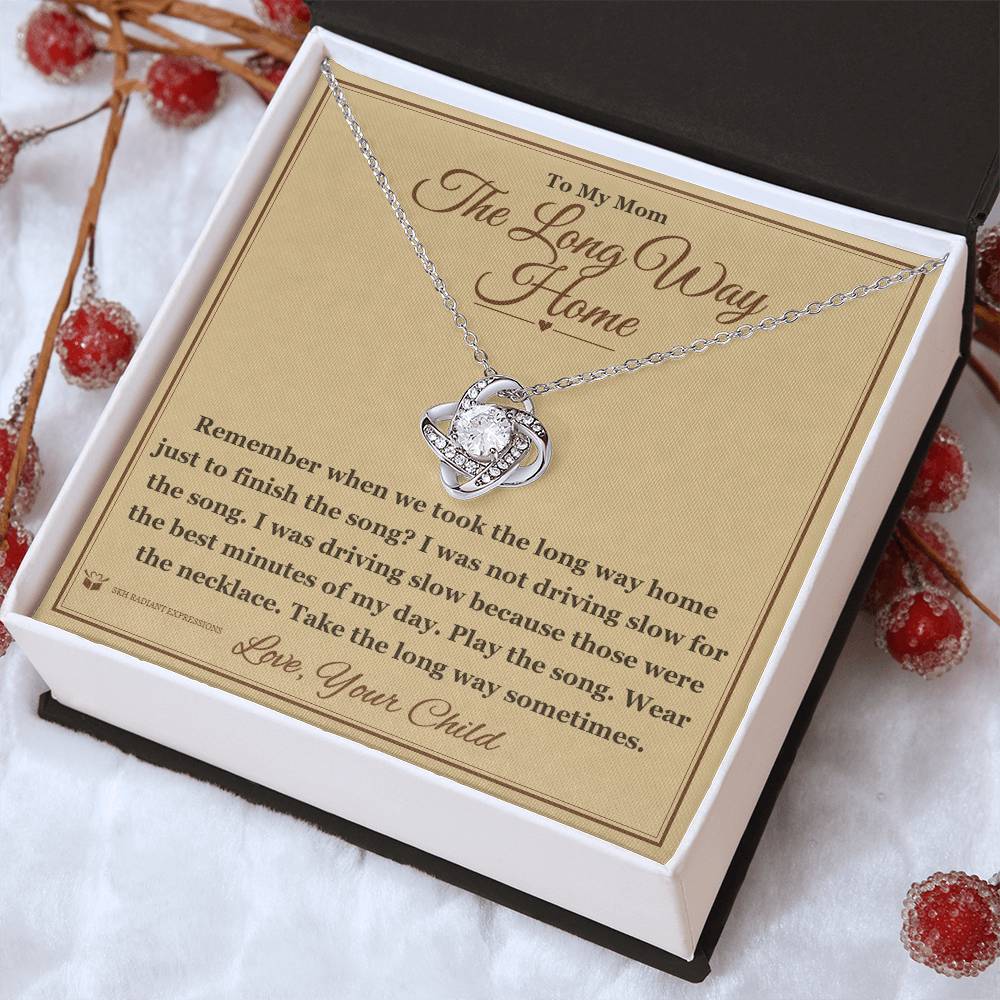 The Long Way Home - Love Knot Necklace for Mom