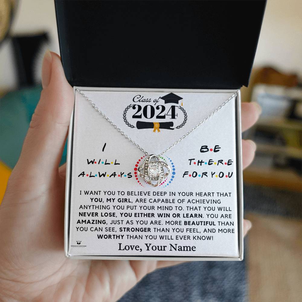 Empowering the Class of 2024: A Message of Belief and Love for Her - Love Knot Necklace