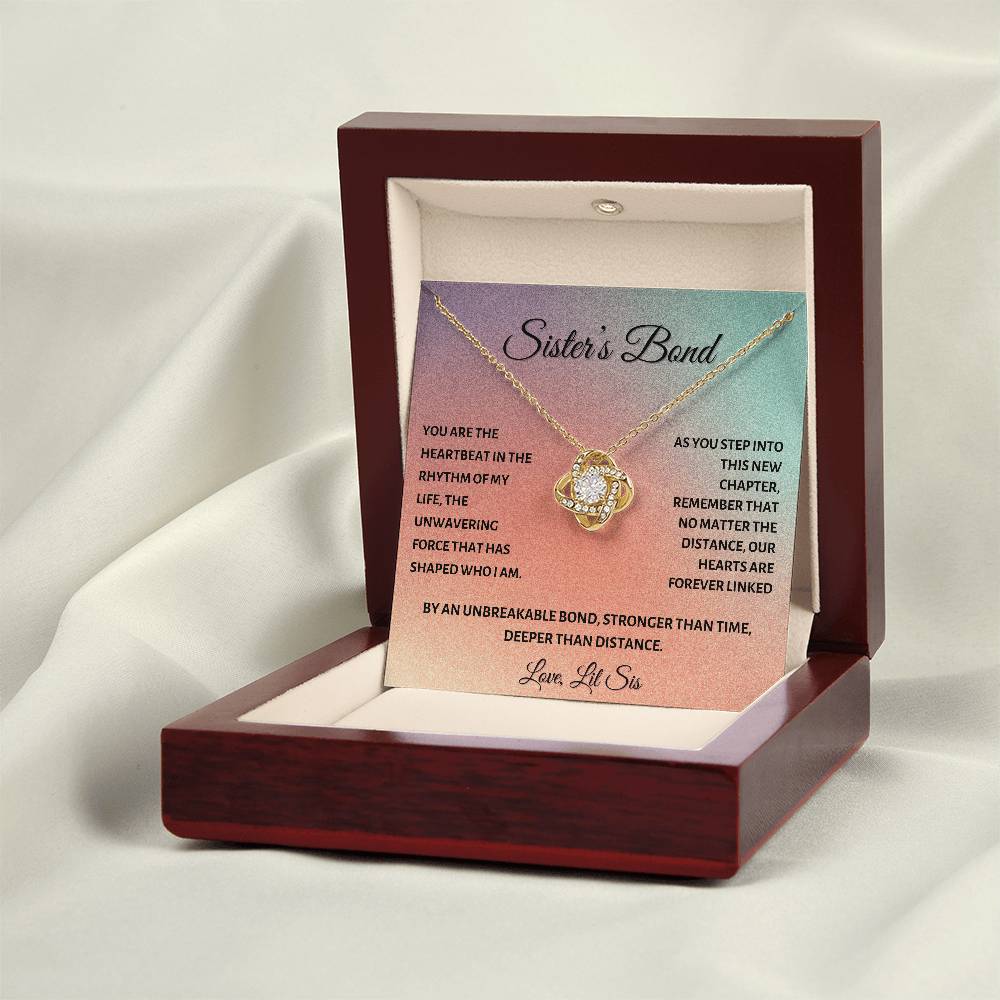 Sister's Bond: Forever Linked, No Matter the Distance - Love Knot Necklace