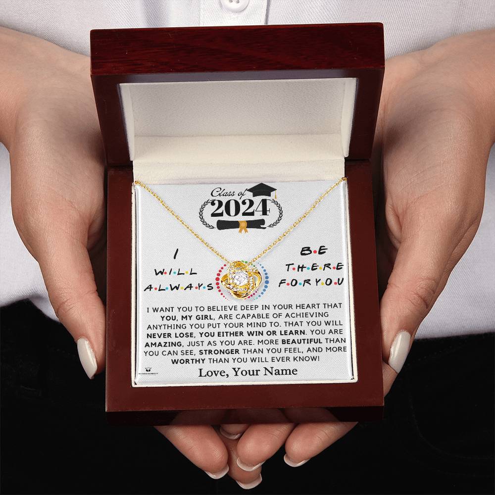 Empowering the Class of 2024: A Message of Belief and Love for Her - Love Knot Necklace