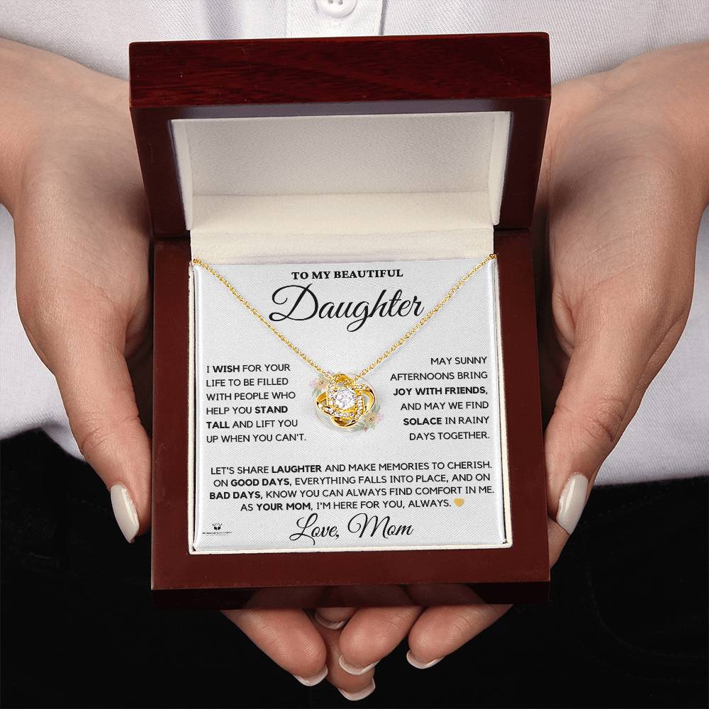 To My Beautiful Daughter - Wishes from a Mother's Heart - LN Necklace