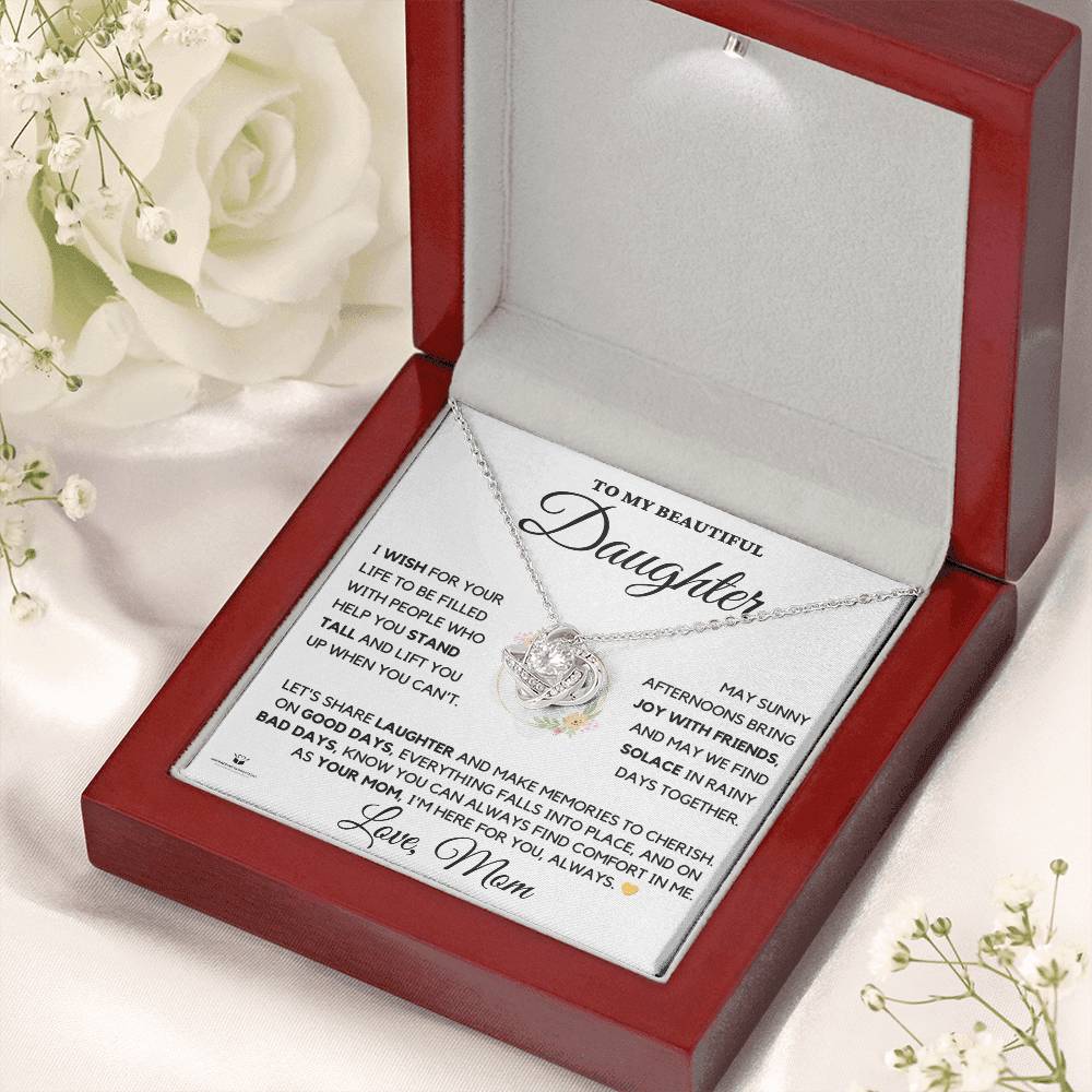 To My Beautiful Daughter - Wishes from a Mother's Heart - LN Necklace