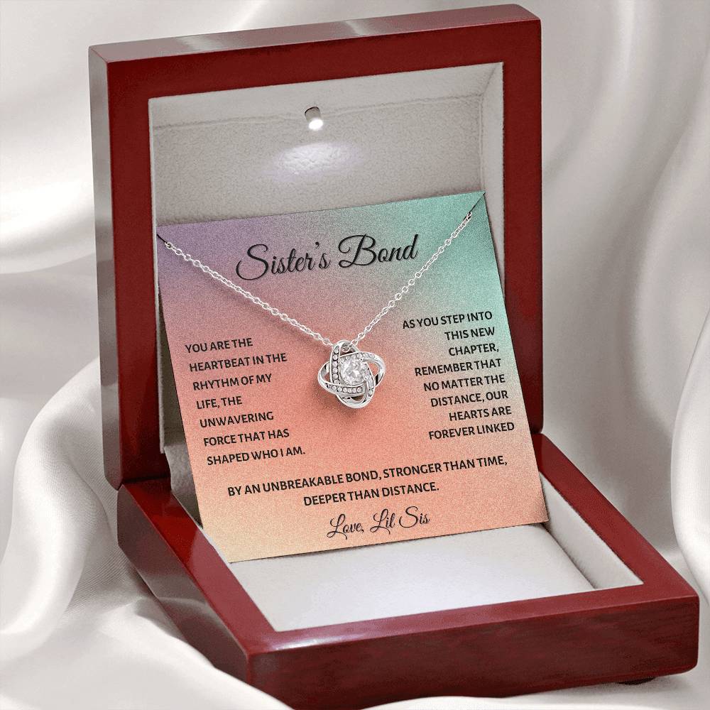 Sister's Bond: Forever Linked, No Matter the Distance - Love Knot Necklace
