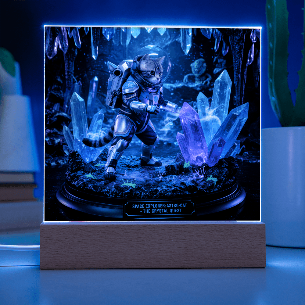 The Pet-stronaut: Crystal Quest Diorama – Custom Pet Figurine