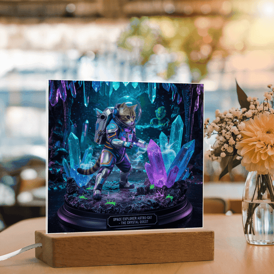 The Pet-stronaut: Crystal Quest Diorama – Custom Pet Figurine