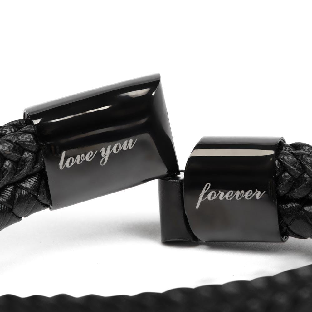 To My Son - You Make Me Proud In So Many Ways - Men's "Love You Forever" Bracelet