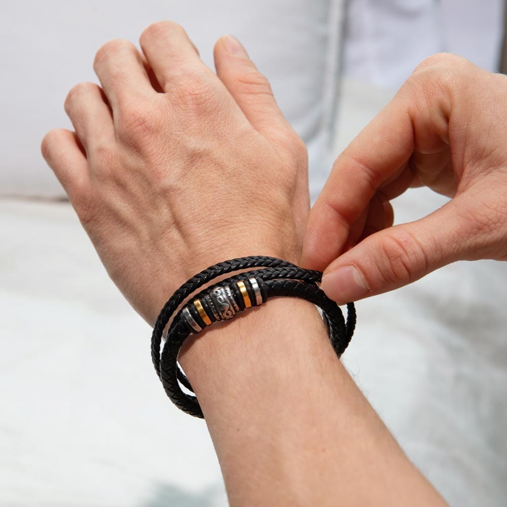 Love You Forever Bracelet - My Dear Son - Your Smile Illuminates