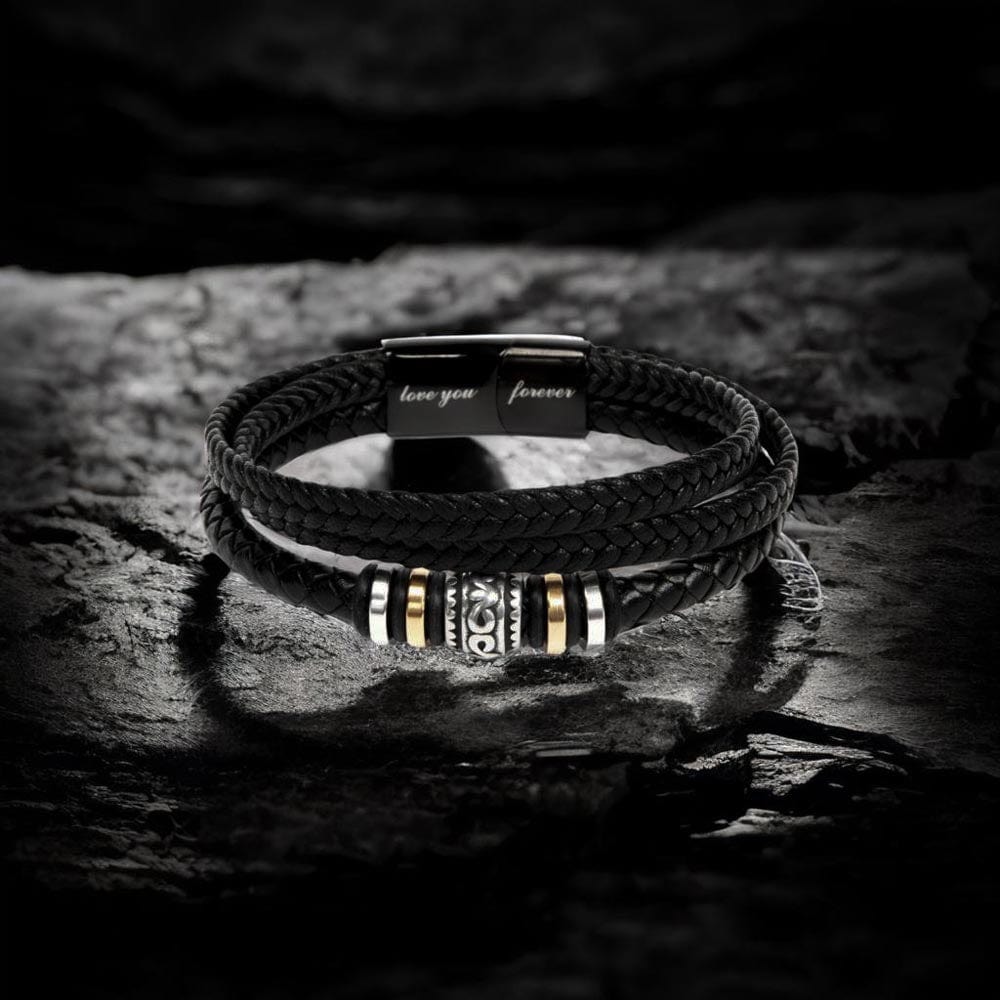 To My Son - You Make Me Proud In So Many Ways - Men's "Love You Forever" Bracelet