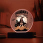Printed Circle Acrylic Plaque - Grandma's Pumpkin Patch