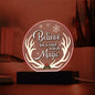 Printed Acrylic Circle Plaque - Believe In Your Own Magic
