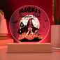 Printed Circle Acrylic Plaque - Grandma's Pumpkin Patch
