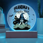 Printed Circle Acrylic Plaque - Grandma's Pumpkin Patch