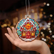Personalized Whimsical Gingerbread Cottage Acrylic Ornament for them