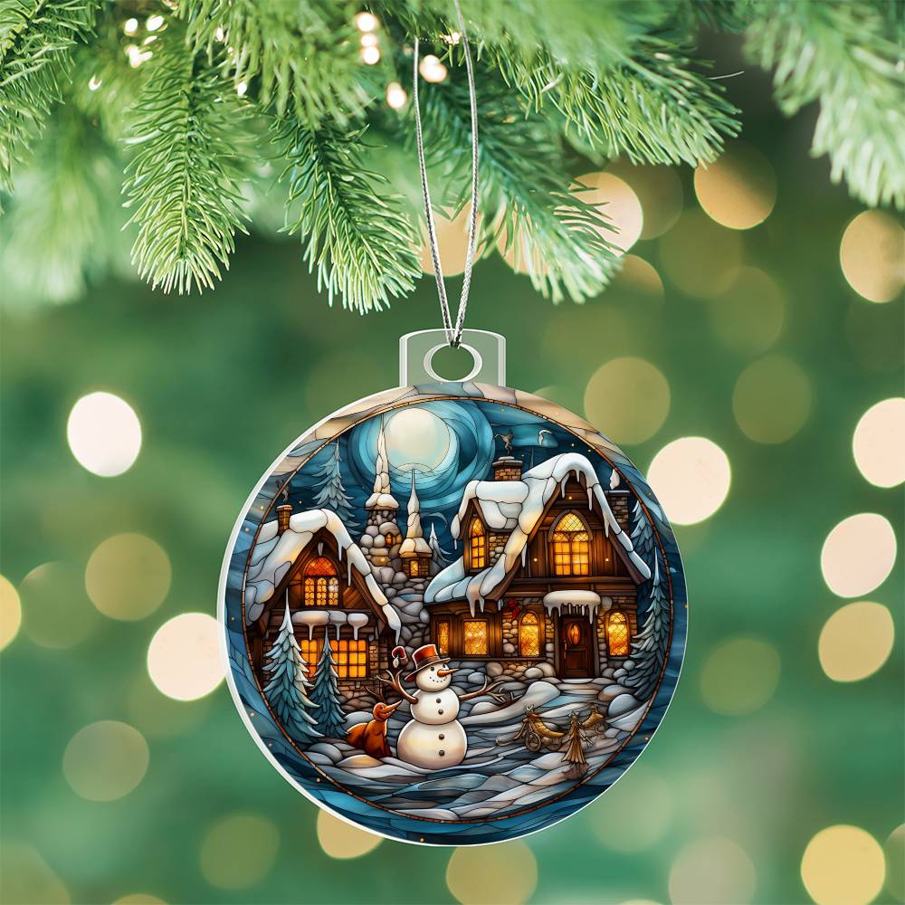 β¨ Winter Wonderland Keepsake Acrylic Ornament βοΈπ
