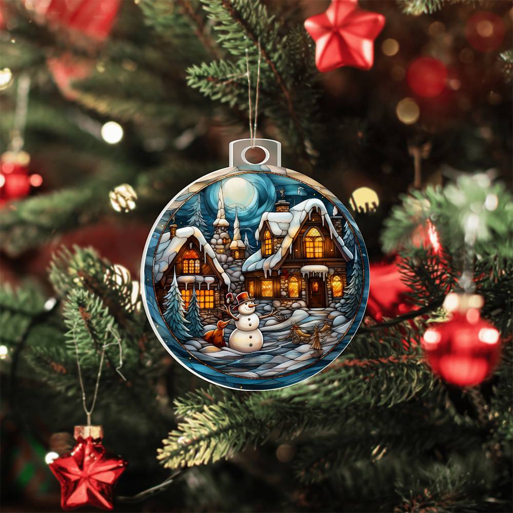 β¨ Winter Wonderland Keepsake Acrylic Ornament βοΈπ