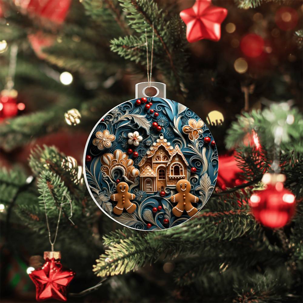 🍪 Gingerbread Dream Acrylic Ornament 🍪