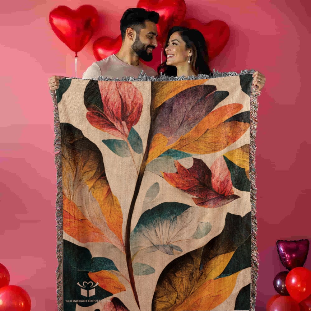 Heirloom Artwork Woven Blanket Floral 1