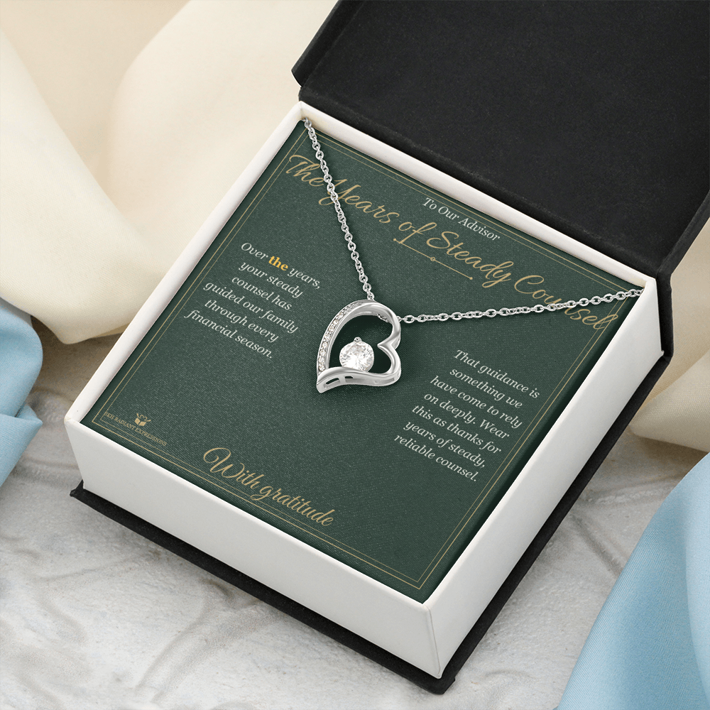 The Years of Steady Counsel - Forever Love Necklace for Advisor