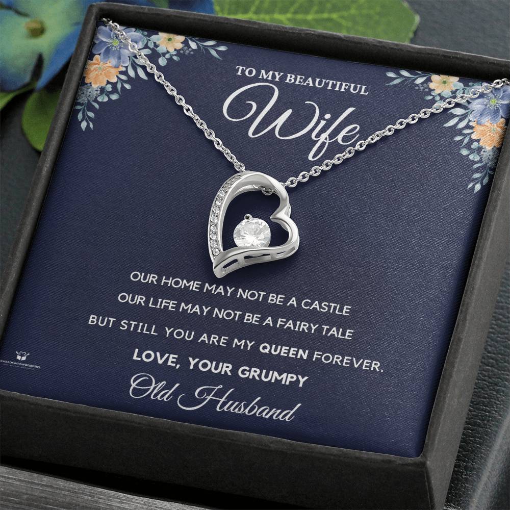 To My Beautiful Wife - You Are My Queen Forever - FL Necklace