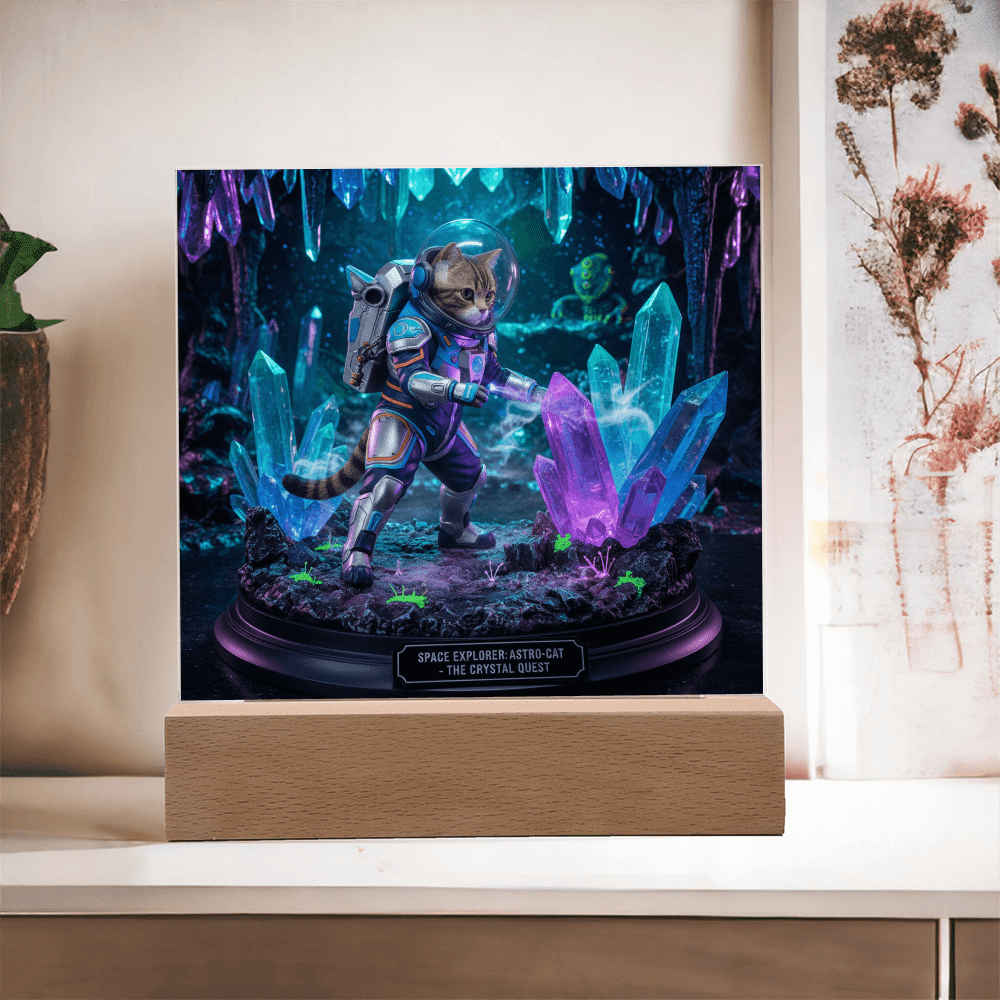 The Pet-stronaut: Crystal Quest Diorama – Custom Pet Figurine