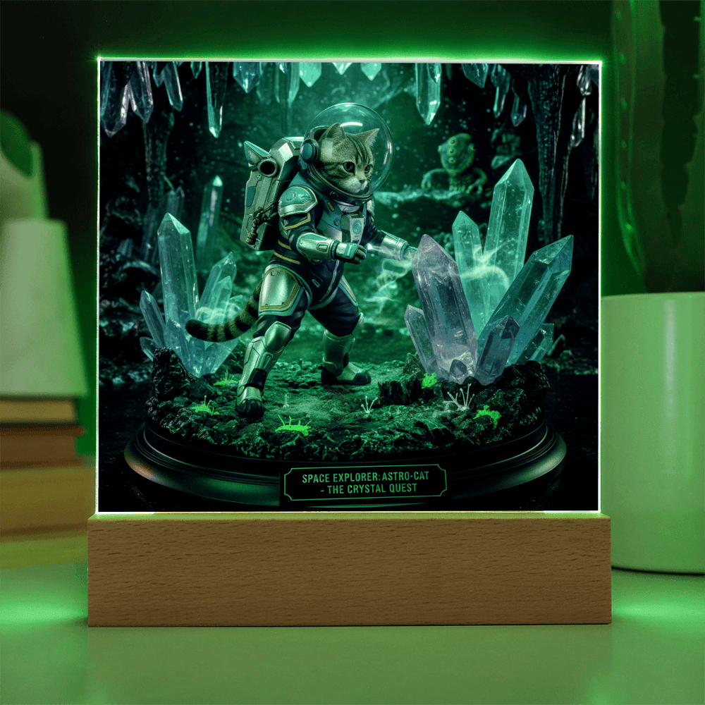 The Pet-stronaut: Crystal Quest Diorama – Custom Pet Figurine