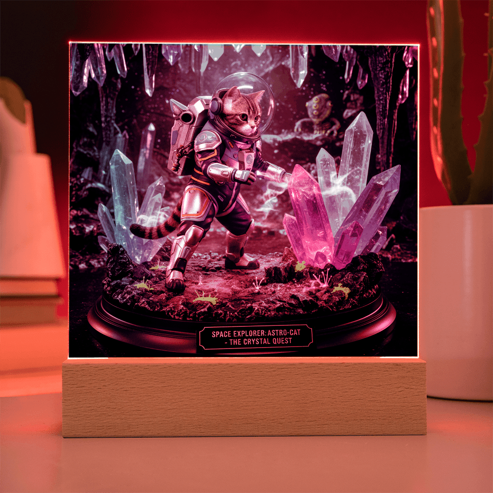 The Pet-stronaut: Crystal Quest Diorama – Custom Pet Figurine