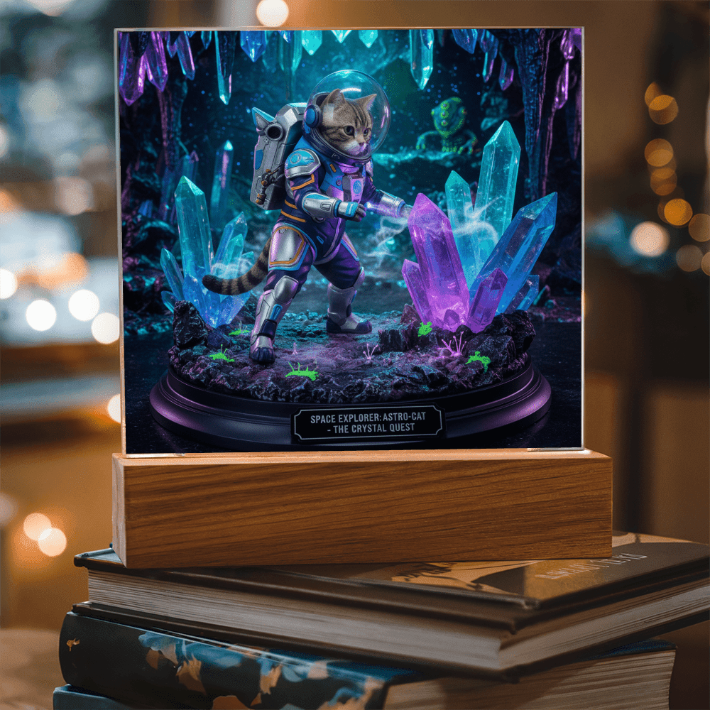The Pet-stronaut: Crystal Quest Diorama – Custom Pet Figurine
