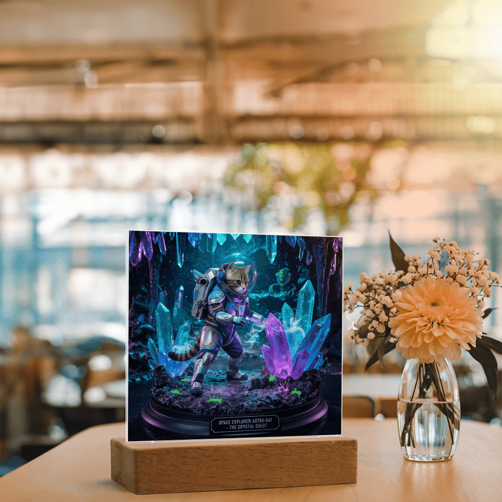The Pet-stronaut: Crystal Quest Diorama – Custom Pet Figurine