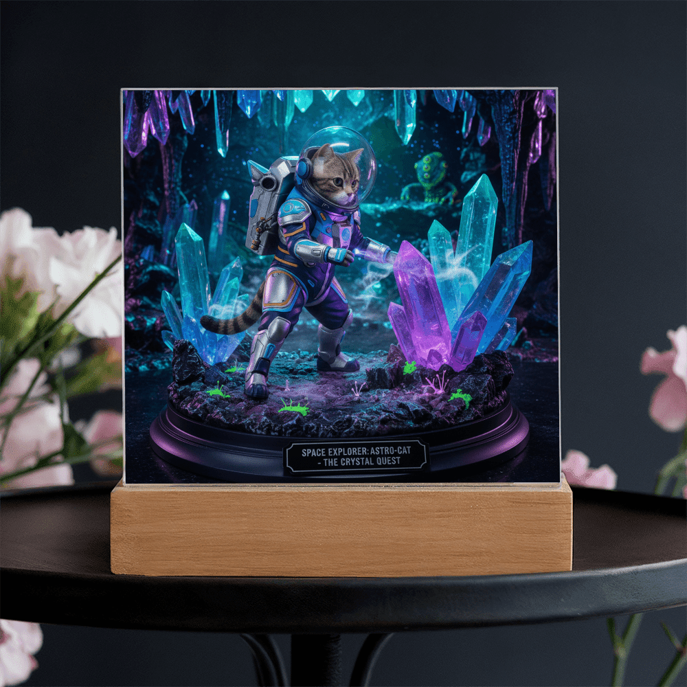 The Pet-stronaut: Crystal Quest Diorama – Custom Pet Figurine