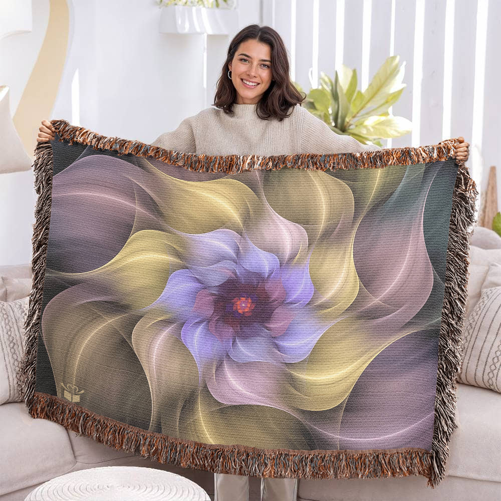 Colorful Heirloom Artwork Woven Blanket