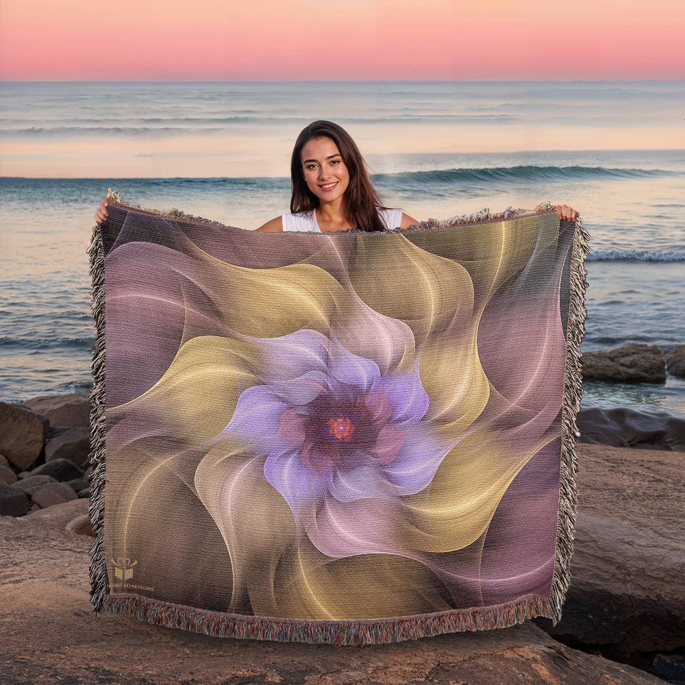 Colorful Heirloom Artwork Woven Blanket