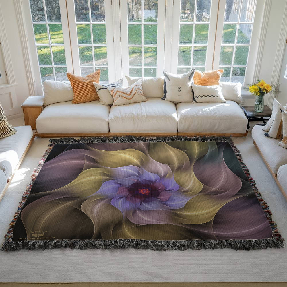 Colorful Heirloom Artwork Woven Blanket