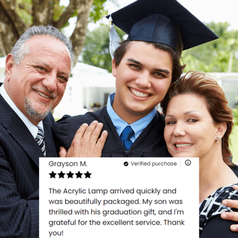 Congratulations on Your Graduation: A Journey of Love and Achievement - Acrylic Lampā¤ļø
