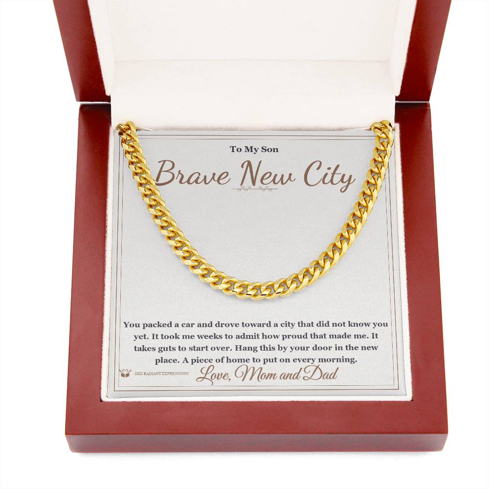 Personalized Cuban Link Chain for son