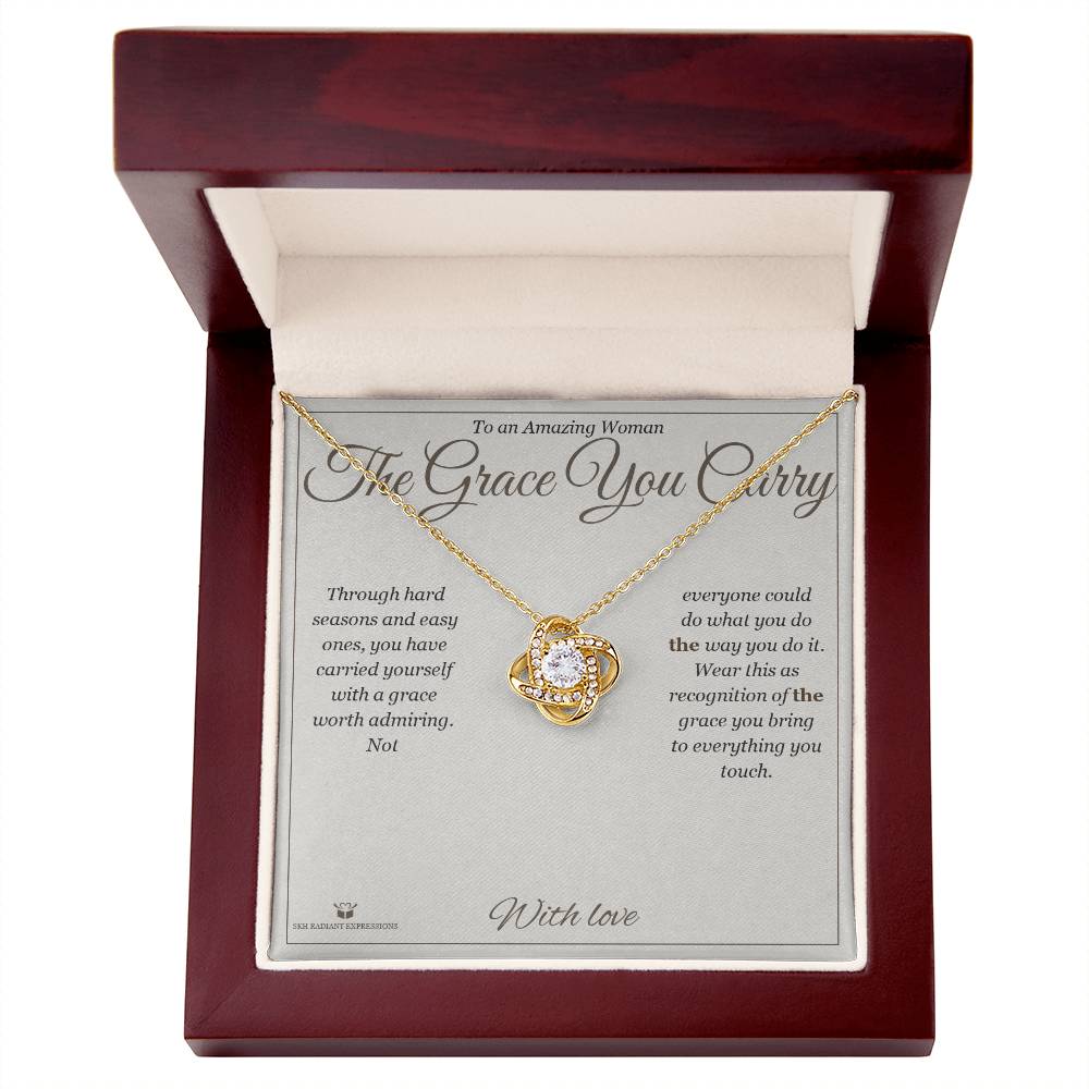 The Grace You Carry - Love Knot Necklace for Her