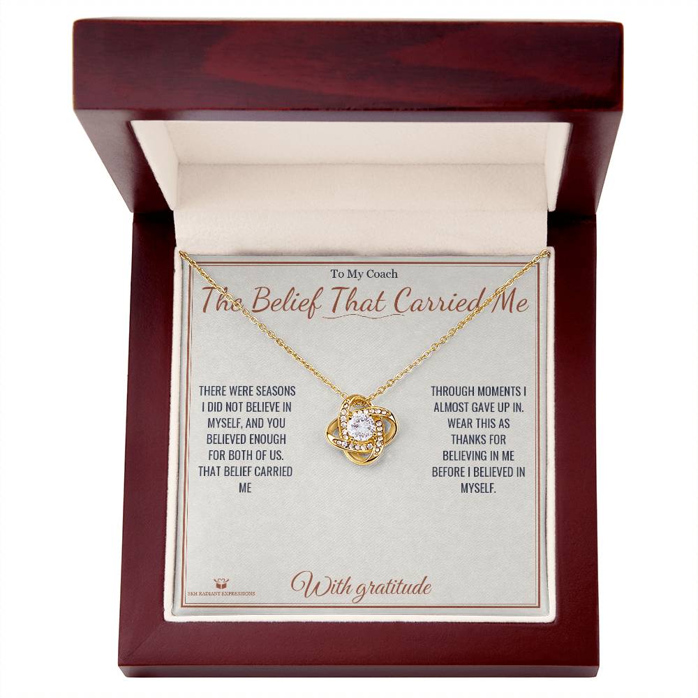 The Belief That Carried Me - Love Knot Necklace for Coach